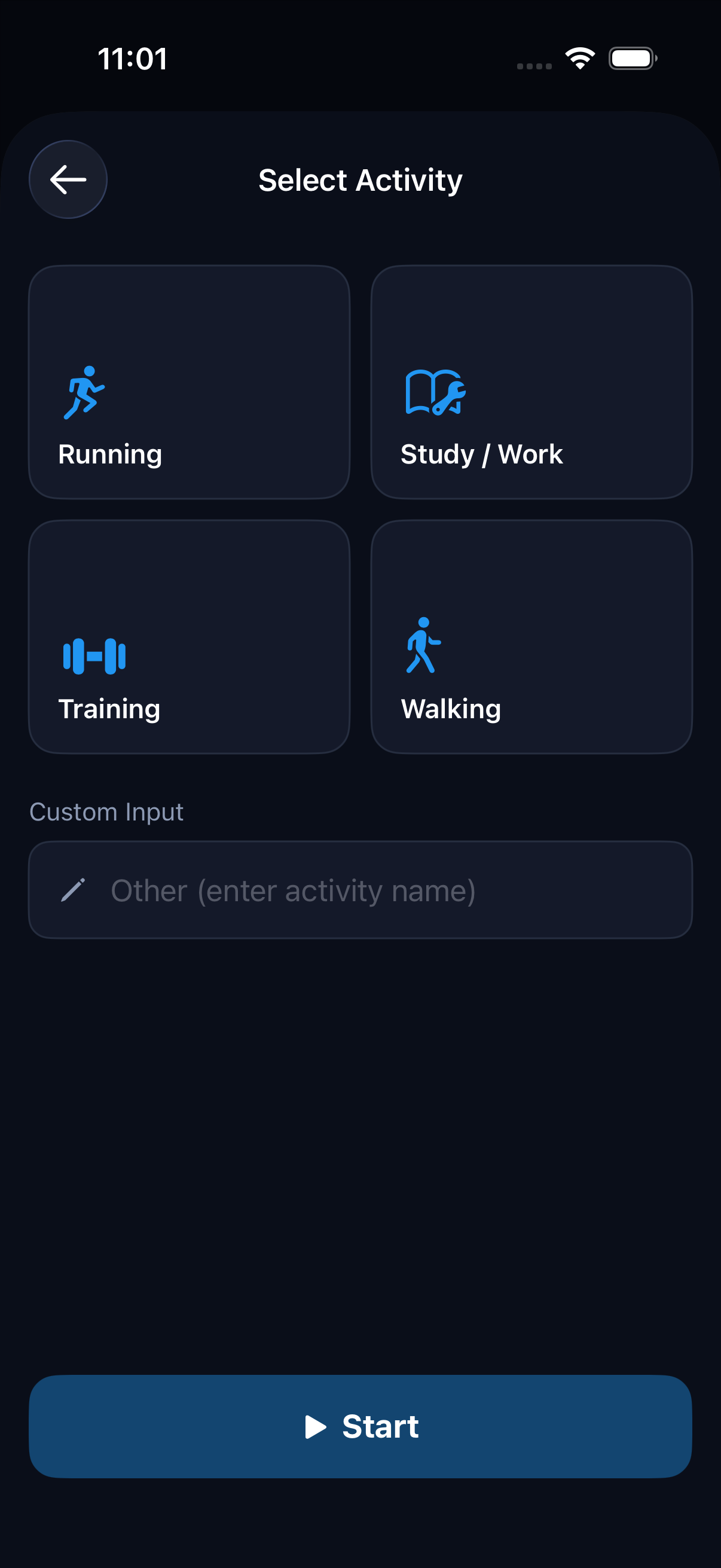 Activity selection
